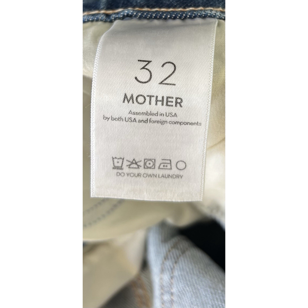 NWT Mother Jeans Mid Rise Tunnel Vision Sneak I’m A Winner Size 32 Straight Leg - Picture 12 of 14